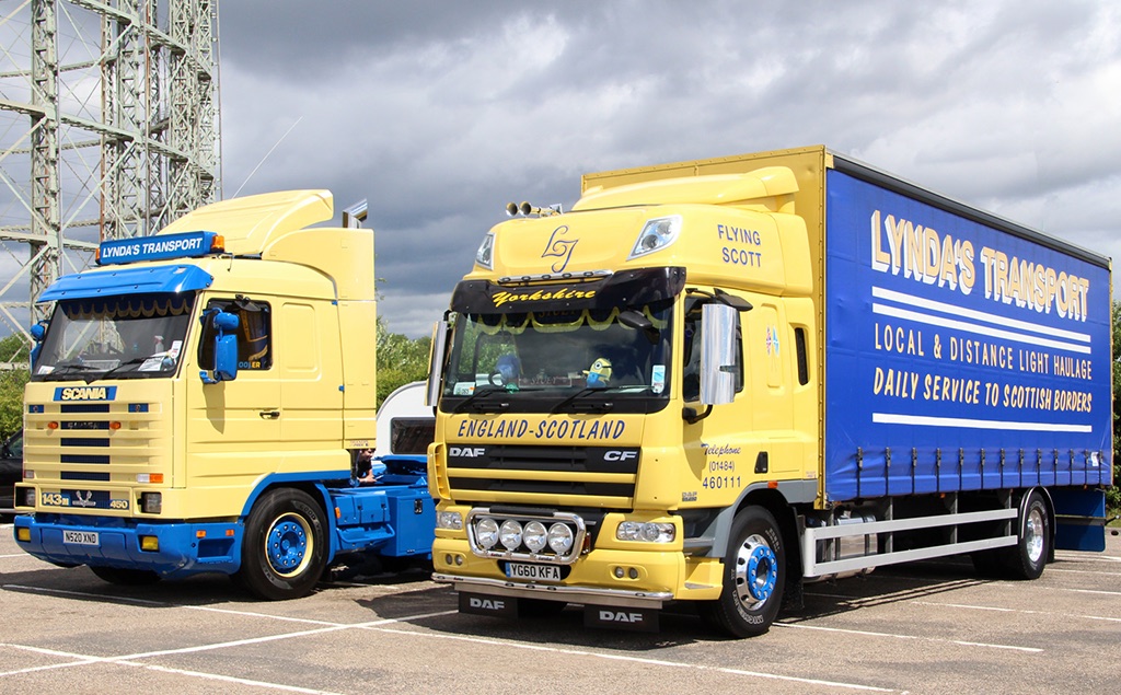 Lynda's Transport fleet vehicle on the road