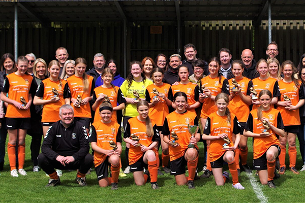 Brighouse Town AFC Women team sponsored by Lynda's Transport